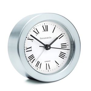 Tiffany & Co. Round Alarm Clock in Nickel